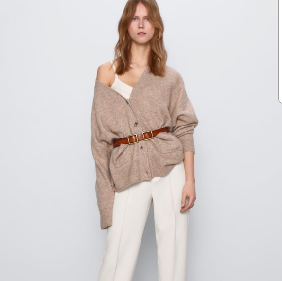 zara special edition knit cardigan